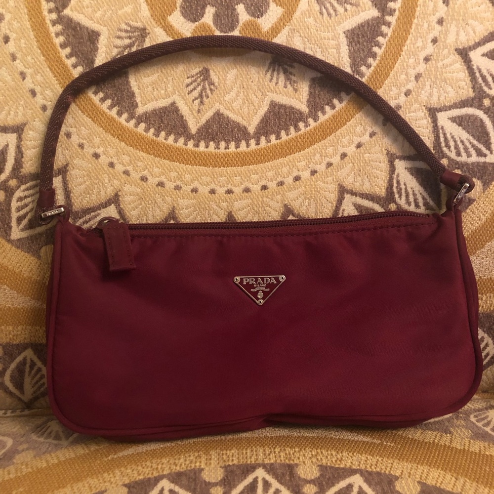 Prada Nylon Tessuto Mini Bag - Bordeaux
